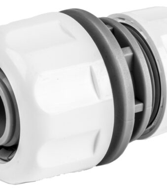 Bradas slangverbinder WHITE LINE, 1' op 3/4', wit