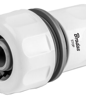 Bradas slangkoppeling WHITE LINE met waterstop, 3/4'