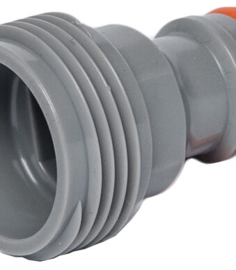 Bradas gereedschap aansluitstuk WHITE LINE, 1/2' buitendraad, grijs