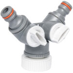 Bradas 2-wegs-kraan WHITE LINE met kraanaansluiting 1' - 3,4'