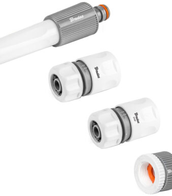 Bradas sproeikop-set WHITE LINE, 1/2', PVC, 4-delig