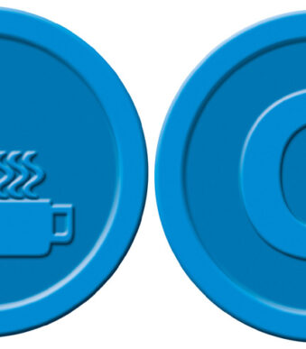 sigel waardemunten ´Dranken´, van kunststof, blauw