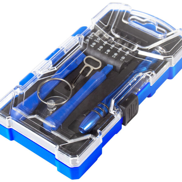 LogiLink schroevendraaier met 12-delige bit set en toebehoren