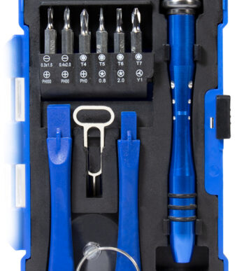 LogiLink schroevendraaier met 12-delige bit set en toebehoren