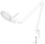 LogiLink LED-loeplamp, met tafelklem, wit