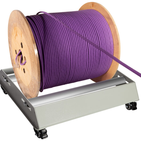 LogiLink Profi kabelhaspel-afroller met zwenkwielen