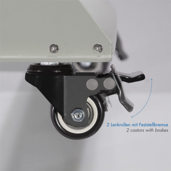 LogiLink Profi kabelhaspel-afroller met zwenkwielen