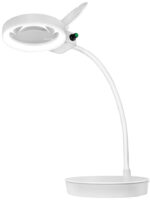 LogiLink LED-loeplamp, met 2 lenzen, wit, dimbaar