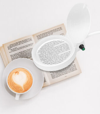 LogiLink LED-loeplamp, met 2 lenzen, wit, dimbaar