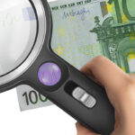 LogiLink loep met handgreep, UV- en LED-Licht, rond, zwart