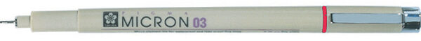 SAKURA Fineliner PIGMA MICRON 03, rood, 0,35mm