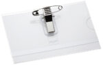 sigel Badge met combiklem, 54 x 90 mm, glashelder, 50 st.
