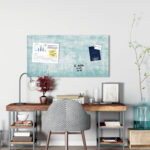 sigel glas-magneetbord artverum Turquoise Wall, (B)910 mm x (H)460 mm