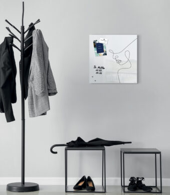 sigel glas-magneetbord artverum Line Art, (B)480 x (H)480 mm
