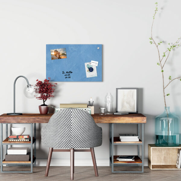 sigel glas-magneetbord artverum Blue Structure, (B)600 mm x (H)400 mm