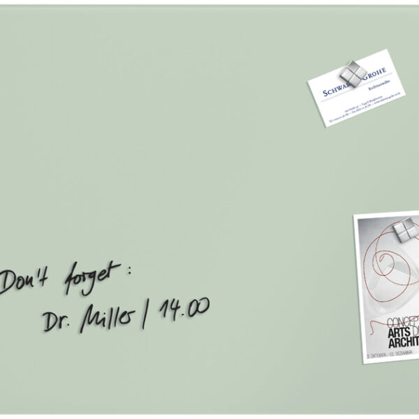 sigel glas-magneetbord artverum, mint, (B)600 x (H)400 mm