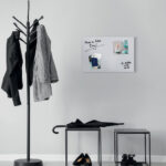 sigel glas-magneetbord artverum, lichtgrijs, (B)600 mm x (H)400 mm