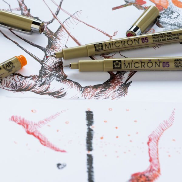 SAKURA Fineliner Pigma Micron x 'Bloeiende Pruimentuin', 0,45mm