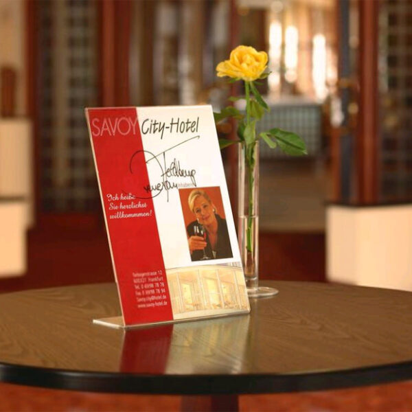 sigel tafelstandaard, acryl, DIN A5, schuin, glashelder