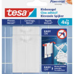 tesa Powerstrips klevende spijker voor wandtegels en metaal, 4,0 kg