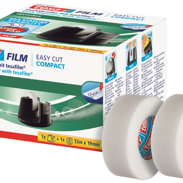 tesa tafeldispenser Easy Cut Compact, voordeelpakket