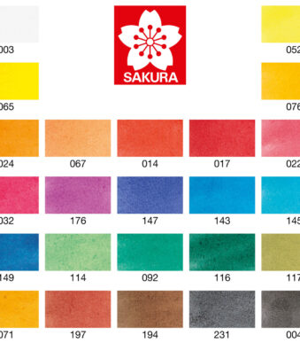 SAKURA aquarelverf Koi Water Colors Sketch Box 24
