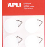 Zelfklevende witte schilderijhaak, draagvermogen 200 gram