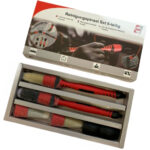 IWH set schoonmaakkwasten voor de auto en in huis, 6-delig