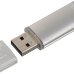 USB-stick 2.0 'Laeta', 128 GB, zilverkleurig