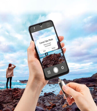 hama USB 2.0 memory stick 'Laeta Twin', 128 GB, grijs