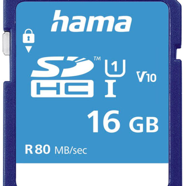 hama geheugenkaart SecureDigital HC, Klasse 10, 16 GB