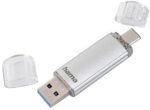 hama USB 3.0 / 3.1 USB-stick 'C-Laeta', 16 GB, zilver
