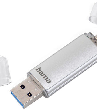 hama USB 3.0 / 3.1 USB-stick 'C-Laeta', 16 GB, zilver