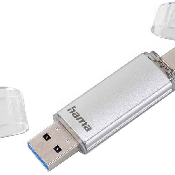 hama USB 3.0 / 3.1 USB-stick 'C-Laeta', 16 GB, zilver