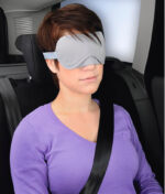 hama gevoerd slaapmasker, incl. oordopjes, grijs