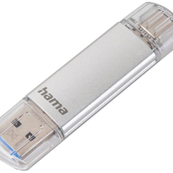 hama USB 3.0 / 3.1 USB-stick 'C-Laeta', 256 GB, zilver