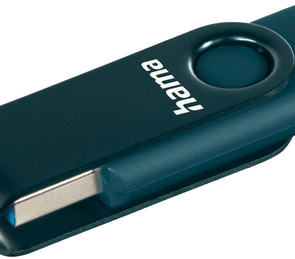 hama USB 3.0 USB-stick 'Rotate', 32 GB, petrolblauw