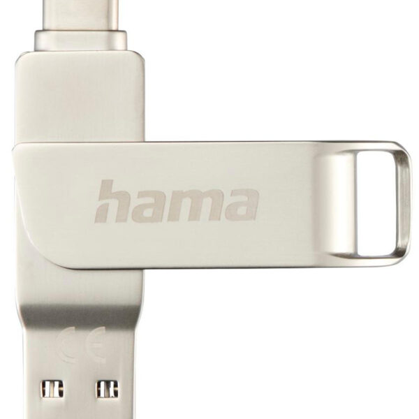 hama USB 3.0 / 3.1 memory stick 'C-Rotate Pro', 32 GB, zilver