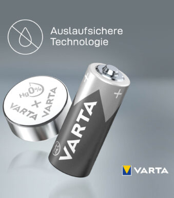 VARTA Zilver-oxide knoopcelbatterij/knoopbatterij horlogebatterij, V301 (SR43), 1,55 Volt, 115 mAh