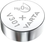 VARTA Zilver-oxide knoopcelbatterij/knoopbatterij horlogebatterij, V301 (SR43), 1,55 Volt, 115 mAh