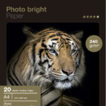 APLI fotopapier bright, A4, 240 g/m2, hoogglanzend, 20 vel