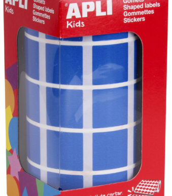 APLI Stickerrol voor Kinderen Vierkant Blauw
