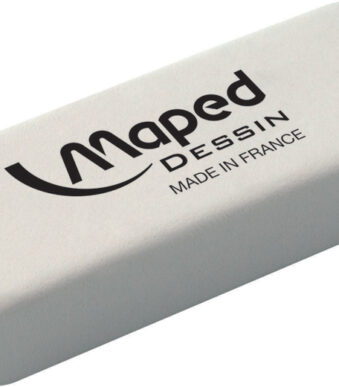 Maped rubber vlakgum dessin, middel, wit