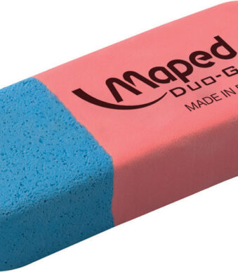 Maped rubber vlakgum Duo-Gom, middel, blauw/rood