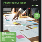 APLI laser-fotopapier, A4, 160 g/m2, hoogglanzend, 100 vel