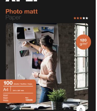 APLI fotopapier, A4, 120 g/m2, mat, 100 vel