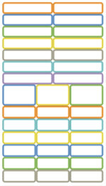 APLI kinderetiketten, zelfklevend, gemengde kleuren