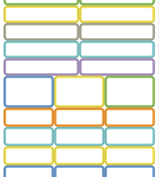 APLI kinderetiketten, zelfklevend, gemengde kleuren