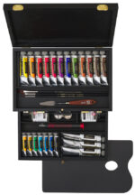 ROYAL TALENS REMBRANDT olieverf set WOODEN BOX LUXURY