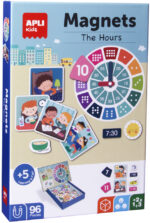 APLI Kindermagneetspel 'De Uren', met magnetische houder